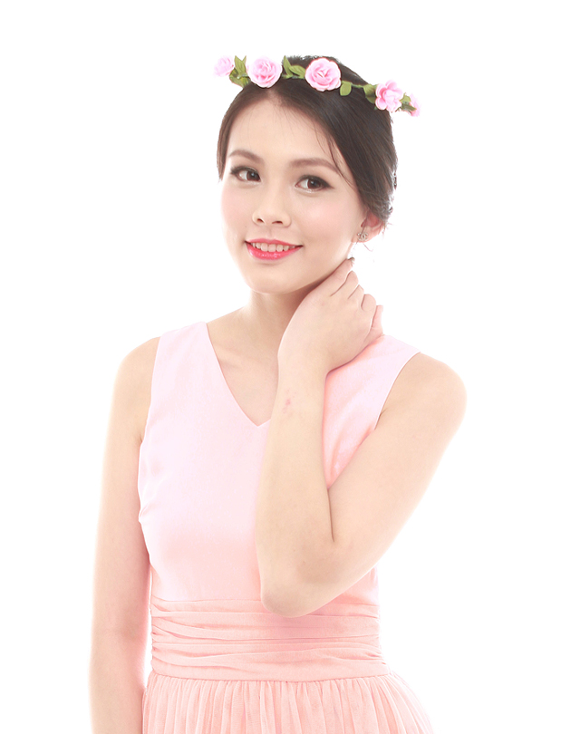 Aria Floral Crown in Pink